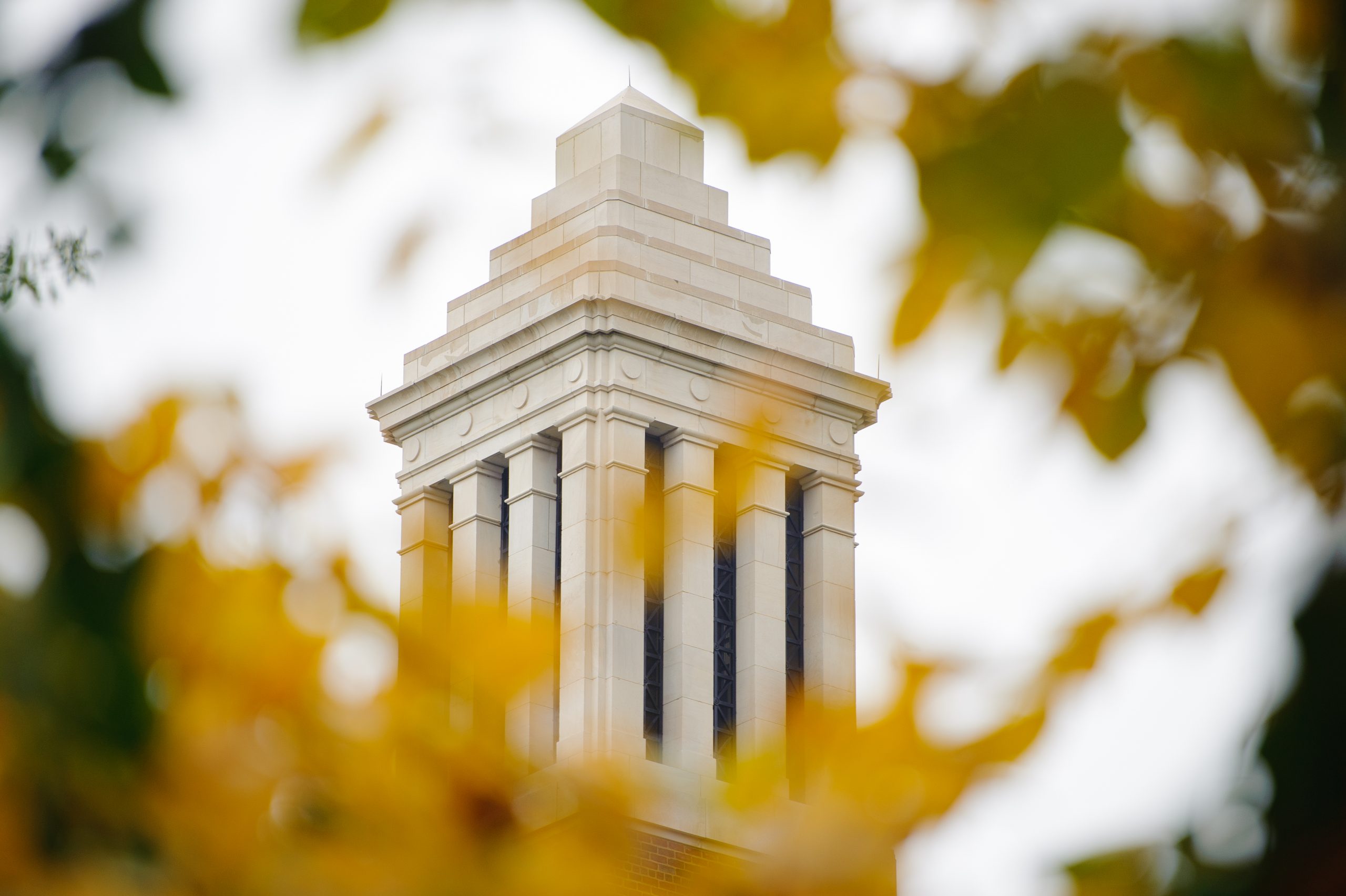 Denny Chimes with fall foliage